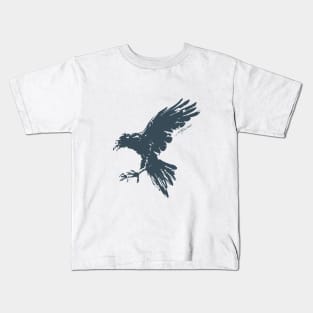 Handpainted Crow Kids T-Shirt